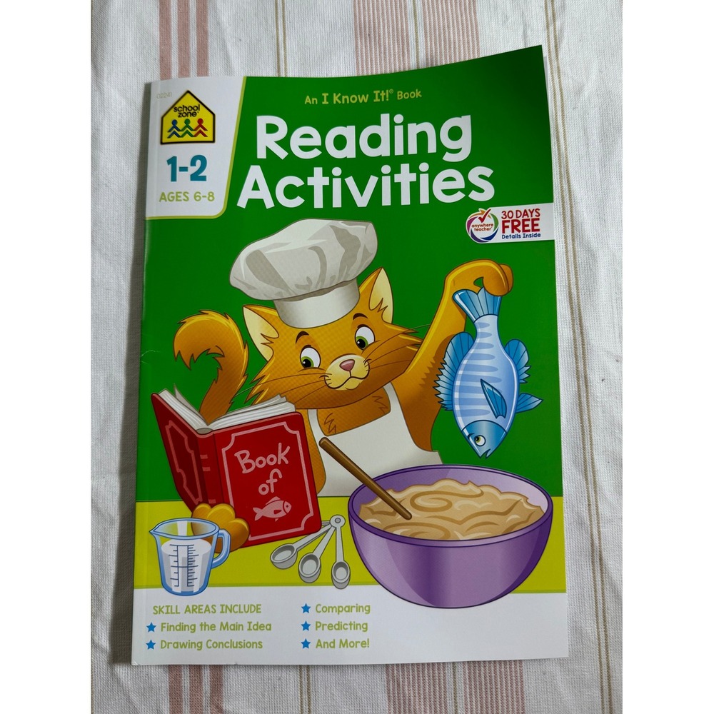 School Zone Reading Activities Workbook Grades 1-2 Ages 6-8 An I Know It Book